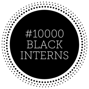 #10000 Black Interns Logo